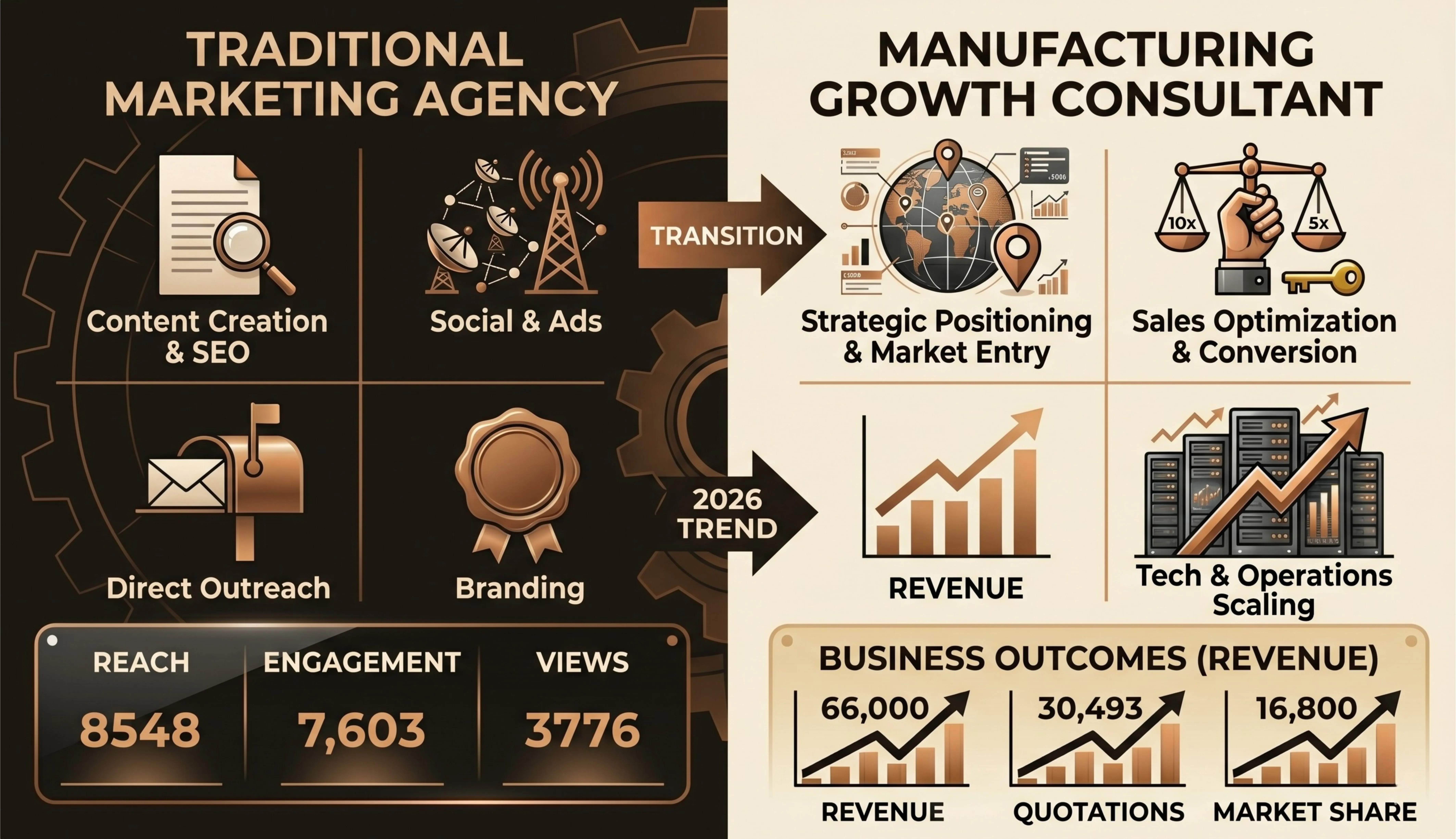 Manufacturing Consultant vs Marketing Agency
